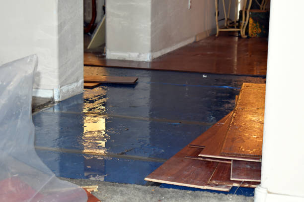 Professional Water Damage technician working in Rumford, RI